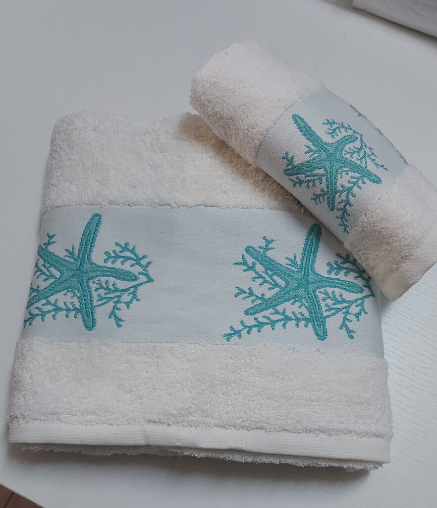 SET ASGIUGAMANI VISO PIU’ OSPITE STELLA VERDE