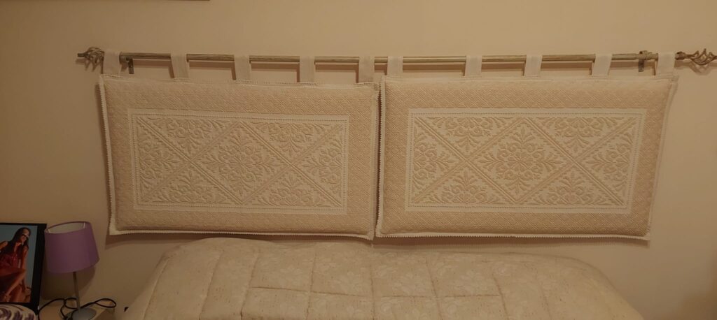 COPPIA TESTIERE LETTO 2 PIAZZE KING SIZE CM 50X180